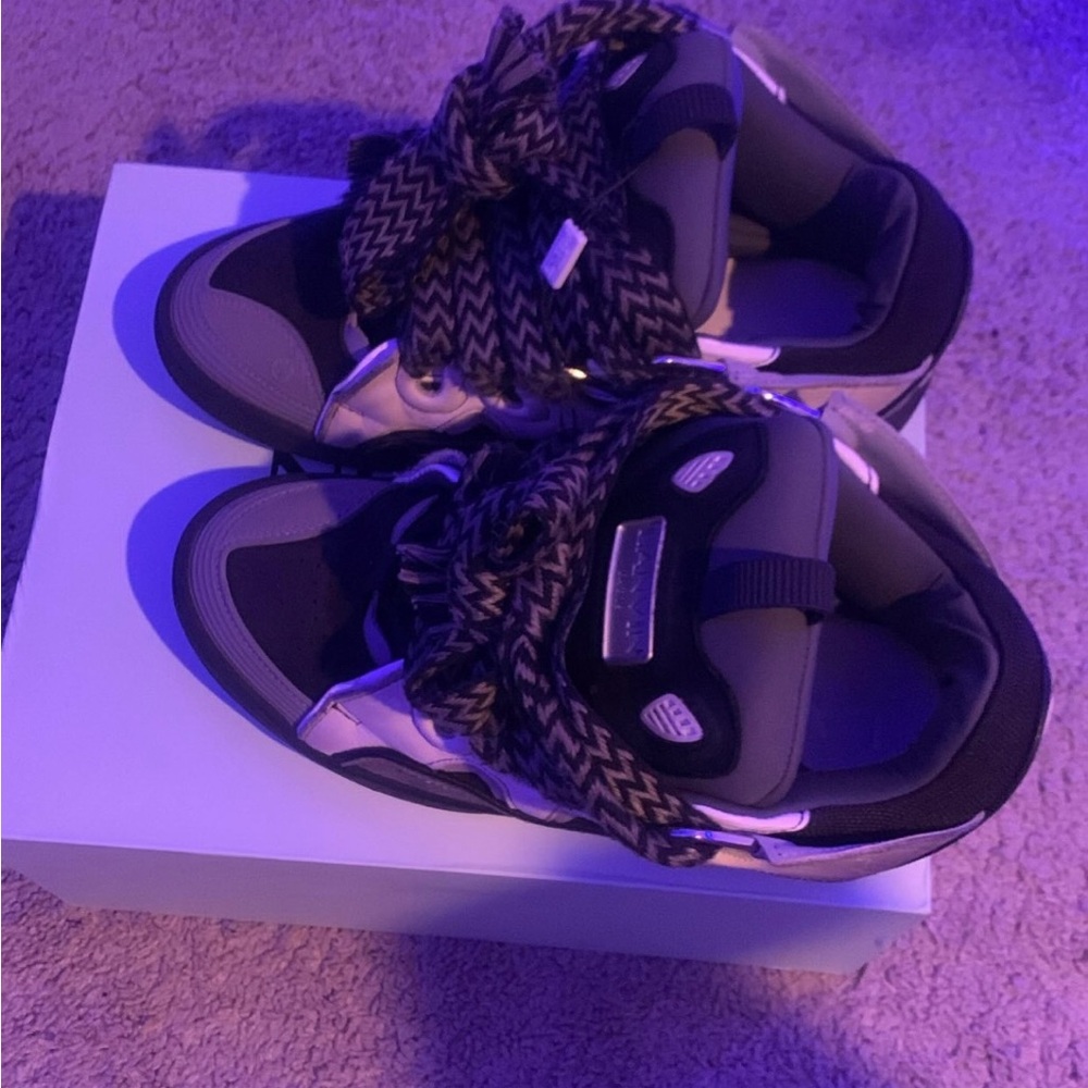 Lanvin Black and Gray Men's Sneakers